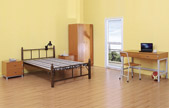 Double iron beds with square tube
